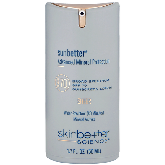 sunbetter SHEER SPF 70 Sunscreen Lotion | skinbetter science®