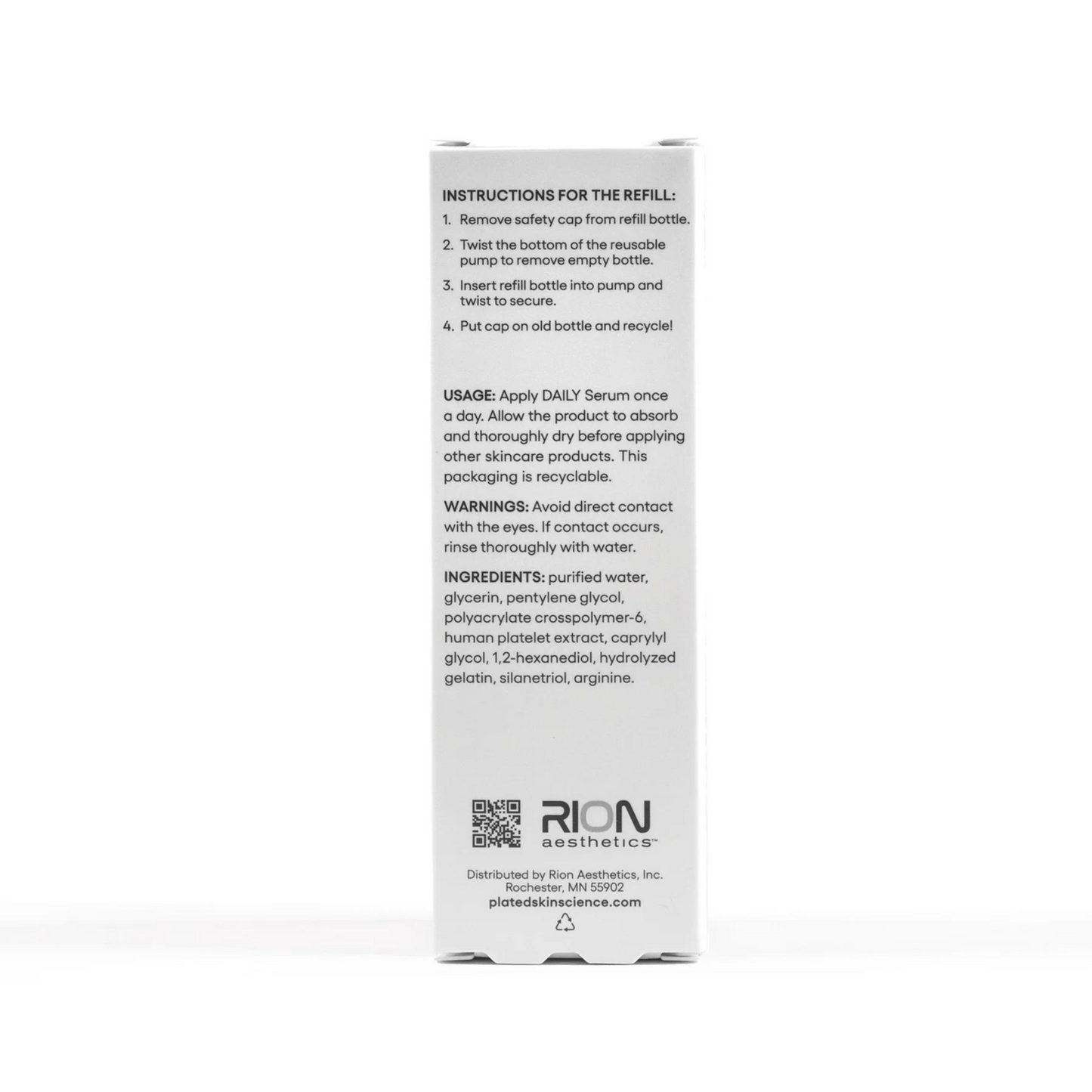 DAILY Serum Refill | ( plated )™ Skin Science